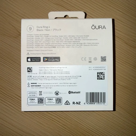 Oura Ring Gen 4 Horizon Black Smart Ring Size 9 NWT - Picture 7 of 9